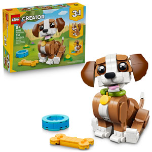 LEGO Creator: 3 in 1 Cute Animals: Playful Puppy Dog - 336 Pieces (31382)