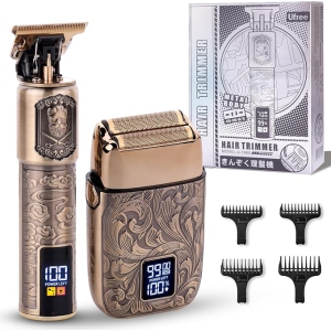Rasoir Électrique Ufree, Kit de Toilettage pour Hommes avec Tondeuse à Barbe pour Raser le Visage et la Moustache, Tondeuses Sans Fil pour Hommes Chauves, Tondeuses de Barbier, Cadeaux pour Hommes