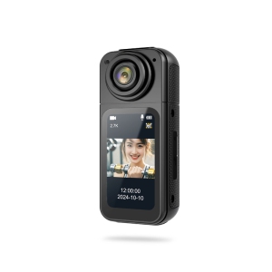 Outdoor Recording Thumb Camera, HD 1080p Video Camera, First-Person Perspective Life Recording, 180° Rotating Lens, 1.47-inch Screen, Magnetic Lanyard - 32GB Memory Card