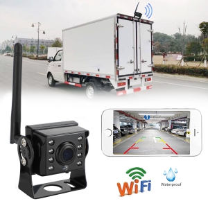Caméra de recul sans fil WiFi pour voiture, camion, RV, remorque, CCTV pour iOS Android