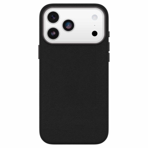 OtterBox Étui en cuir cactus MagSafe Symmetry avec contrôle de caméra pour iPhone 17 Pro Max Noir Cendre.