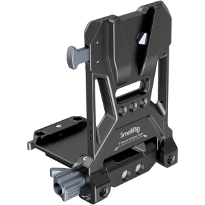 SmallRig V-Mount Battery Plate, V Lock Mounting Plate with 1/4"-20 & 3/8:-16 Threaded Holes, L-Shape Compact & Foldable Tool-Free V Mount for DSLR Camera, Gimbals & Tripod - 4505