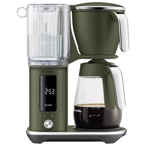 Breville Luxe Glass Drip Coffee Maker - 12-Cup - Olive Tapenade