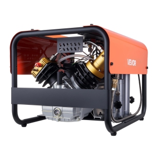 VEVOR 4500PSI/30Mpa PCP Air Compressor,Diving Scuba Tank Air Compressor, Double-Cylinder Auto Stop PCP Diving Compressor with External Water & Fan Cooling System for Scuba Tanks