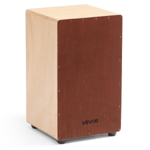 VEVOR 12 x 12 x 20 In Large Cajon Box Drum, with Internal Snare Wires, Lightweight Wooden Percussion Box, Birch Wood Drum Musical Instrument with Silicone Feet