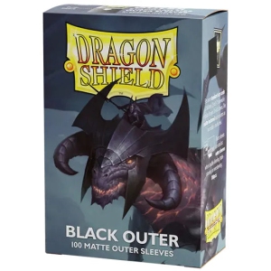 DRAGON SHIELD STANDARD SLEEVES OUTER MATTE BLACK (100)