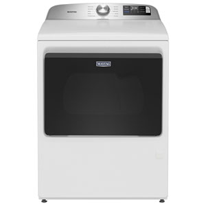 Maytag 7.4 Cu. Ft. Gas Dryer with Moisture Sensing, Steam & Wi-Fi (MGD6205RW) - White