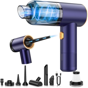 NIERBO 18000PA Cordless Bagless Handheld Vacuum for Car & Home with Brushless Motor, 18,000Pa Suction, 30 min Runtime, 7-in-1 Tools