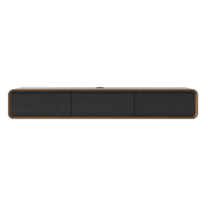 POVISON 63" floating TV stand - Wood and Black