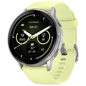 Garmin Venu 4 45mm Montre Intelligente - Argent/Citron