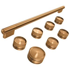 KitchenAid 8-Pieces Handle & Knob Hardware Accessory Kit for 36" Commercial-Style Gas Range (W11774754) - Bronze