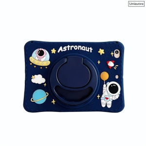 iPad 9.7 inch Case iPad 6th/5th Generation Cases,Case for iPad 9.7 Pro & iPad Air 2 Full-Body Silicone+PC Protection Rotating Stand Shockproof Case for Kids Tablet Cover - Blue