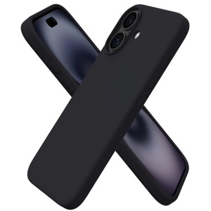 ORNARTO Compatible with iPhone 17 Case,Slim Liquid Silicone Shockproof Protective Phone Case for iPhone 17 6.3" with Anti-Scratch Microfiber Lining-Black