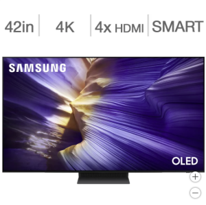 Samsung 42" S90F Series 4K UHD HDR OLED TV 144Hz Dolby Atmos One UI Tizen Smart TV - Great for Movies & Gaming