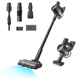Dreame CleanX W15 Cordless Bagless Stick Vacuum for Multi-Surface with 90 min Runtime, LED Lights, 99.9% Filtration - Black