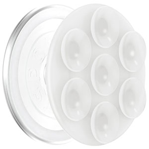 PopSockets PopGrip Suck-Up Universal Cell Phone Grip & Mount with MagSafe - Clear