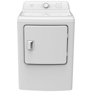 Frigidaire 7 Cu. Ft. Electric Dryer with Moisture Sensing, 8 Drying Cycles & Quick Dry (FLVE700CAW) - White