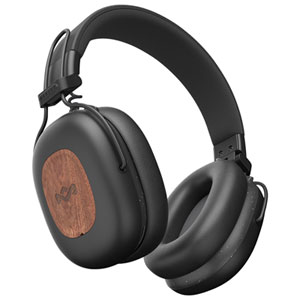 House Of Marley Positive Vibration Rebel ANC Noise Cancelling Over-Ear Bluetooth Headphones - Black