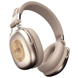 House Of Marley Positive Vibration Rebel ANC Noise Cancelling Over-Ear Bluetooth Headphones - Cream