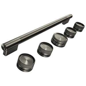 KitchenAid 6-Pieces Handle & Knob Hardware Accessory Kit for 30" Commercial-Style Gas Range (W11774748) - Black Ore