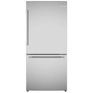 Bosch 100 Series 32" 17.2 Cu. Ft. Bottom Freezer Refrigerator (B33CM10SNS) - Stainless Steel