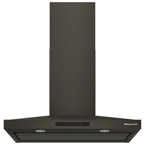 KitchenAid 36" Wall Mount Range Hood (KVWC736SBE) - Black Ore