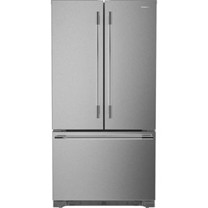 KitchenAid 36" 21.9 Cu. Ft. French Door Refrigerator with Water Dispenser (KRFC136TPS) - PrintShield Stainless