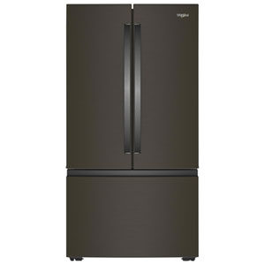 Whirlpool 36" 24.3 Cu Ft French Door Refrigerator w/ Water Dispenser (WRFC3036RV) - Black Stainless Finish