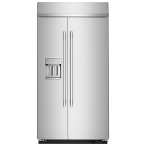KitchenAid 42" 25.1 Cu Ft Side-By-Side Energy Star Refrigerator w/ Water & Ice Dispenser (KBSD742SPS) - SS