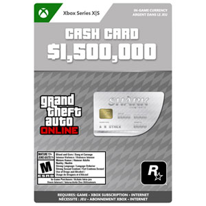 GTA Online - $1,500,000 Great White Shark Cash Card (XBOX Series X|S) - Digital Download