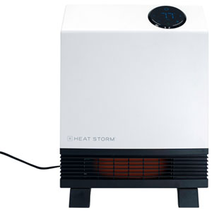 Heat Storm 1000W Infrared Floor-To-Wall Heater - White/Black