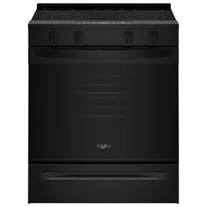 Whirlpool 30" 5.3 Cu. Ft. 5-Element Slide-In Electric Range (YWSES3330TB) - Black