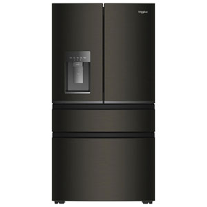 Whirlpool 36" 21.9 Cu. Ft. French Door Refrigerator with Water & Ice Dispenser (WRMC5036RV) - Black Stainless Steel