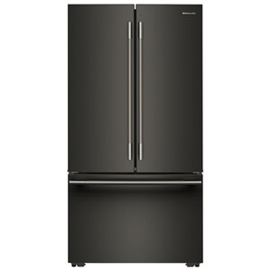 Kitchenaid 36" 24.8 Cu. Ft. French Door Refrigerator with Water Dispenser (KRFC336SBE) - Black Ore
