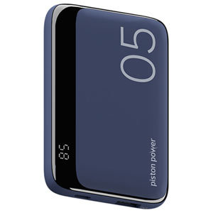 LOGiiX Vibrance Piston Power 5000 mAh USB-C/USB-A Power Bank - Midnight Blue