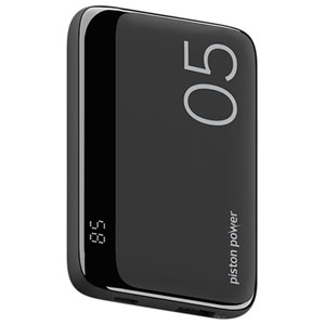 LOGiiX Vibrance Piston Power 5000 mAh USB-C/USB-A Power Bank - Black
