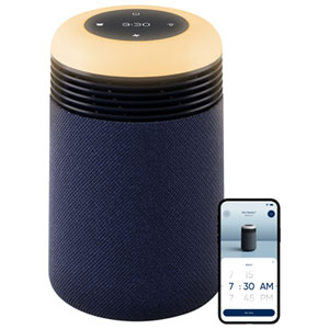 Blueair Mini Restful Sunrise Clock Air Purifier with HEPA Filter - Midnight