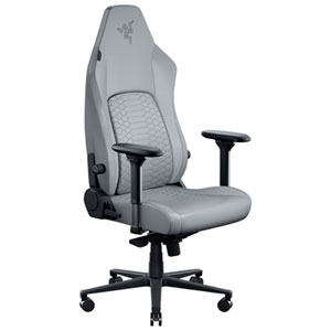 Razer Iskur V2 NewGen Ergonomic EPU Leather Gaming Chair - Light Grey