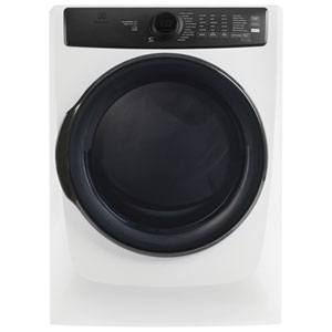 Electrolux 8 Cu. Ft. Large Capacity Electric Dryer with Moisture Sensing, LuxCare Dry System & Energy Star (ELFE773CMW) - Matte White