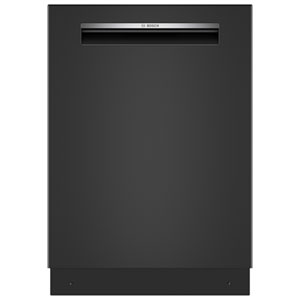 Bosch 300 Series 24" 46dB Smart Top-Control Zone Wash PureDry Dishwasher with Third Rack ENERGY STAR (SHP53EM6N) - Black