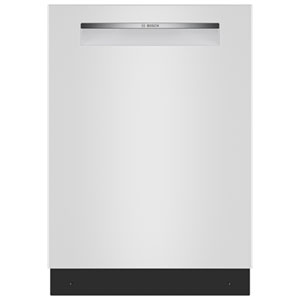 Bosch 300 Series 24" 46dB Smart Top-Control Zone Wash PureDry Dishwasher with Third Rack ENERGY STAR (SHP53EM2N) - White