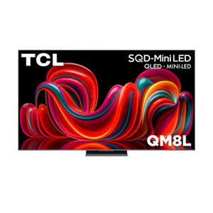 TCL 65" QM8L Series 4K UHD HDR Dolby Vision SQD-Mini LED 144Hz Dolby Atmos Google TV Smart TV (65QM8L) - 2026 - Great for Sports & Gaming