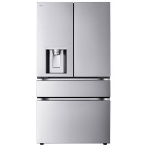 LG 36" 29 Cu. Ft. Energy Star 4-Door French Door Refigerator w/ Hidden Hinges,External Water Dispenser & Dual Mini Craft Ice Maker- SS