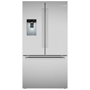 Bosch 800 Series 36" 21.6 Cu. Ft. French Door Refrigerator with Water & Ice Dispenser (B36CD80SNS) -Stainless Steel