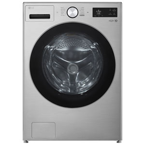 LG 5.8 Cu. Ft. (IEC) Front Load Washer with ThinQ, TurboWash, Steam, and AI Fabric Sensing - Energy Star (WM5800HVA) - Graphite Steel