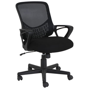 TygerClaw Ergonomic Low-Back Mesh Office Chair - Black