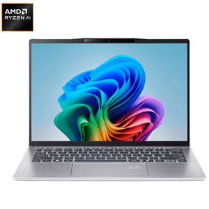 Acer Swift 14 AI 14" Touchscreen Copilot+ PC Laptop - AMD Ryzen AI 9 365 - 32GB LPDDR5X - 1TB SSD - Windows 11 - Pure Silver