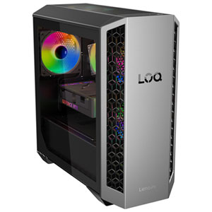 Lenovo LOQ Tower Desktop PC -Luna Grey/Eclipse Black (AMD Ryzen 7 8745HX/32GB RAM/1TB SSD/GeForce RTX 5060/Windows 11)