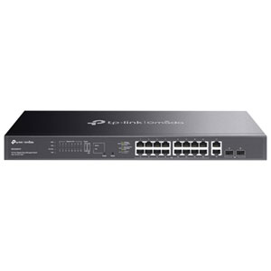 TP-Link Omada 20-Port Gigabit Easy Managed Switch with 16-Port PoE+ (ES220GMP)