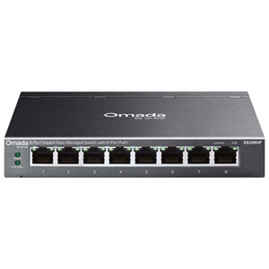TP-Link Omada 8-Port Gigabit Easy Managed Switch with 8-Port PoE+ (ES208GP)